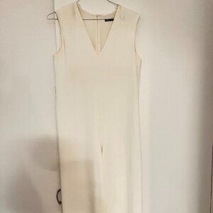 ZARA JUMPSUIT ECRU M WIDE LEG PANTS 3639 / 522